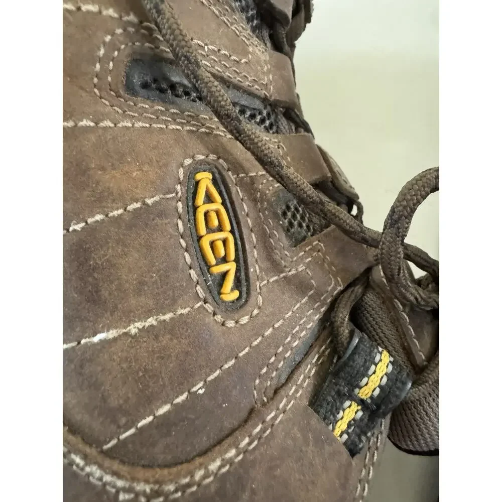 Keen Utility Flint II Soft Toe Work Shoes Mens 8 D Brown Slip Resistant EH